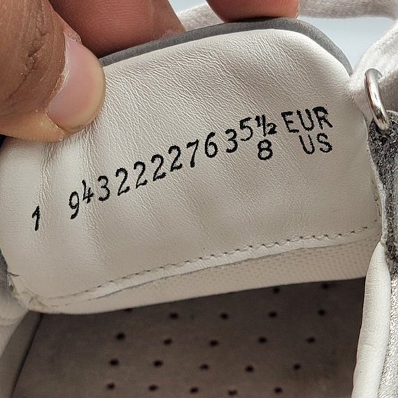 Mephisto Womens 8 Ruby Gray Metallic Leather Nubuck Sneakers Shock Absorber - Picture 9 of 12